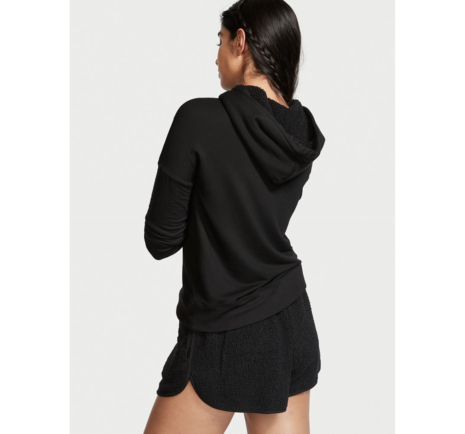 Пижама Plush Fleece Long-Sleeve Modal PJ Set Black