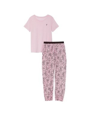 Пижама Victoria’s Secret Cotton & Flannel Tee-jama Set Babydoll Tiny Hearts