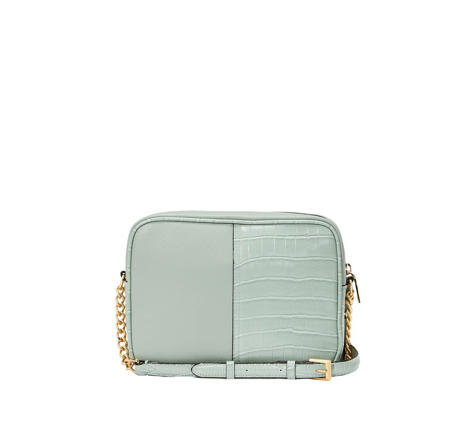 Сумка Виктория Сикрет The Victoria Top-Zip Crossbody Mint Croc