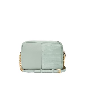 Сумка Виктория Сикрет The Victoria Top-Zip Crossbody Mint Croc