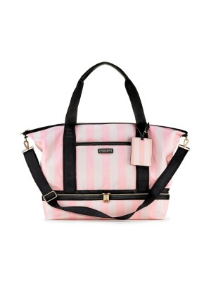 Сумка Victoria's Secret The VS Getaway Overnight Bag Signature Stripe