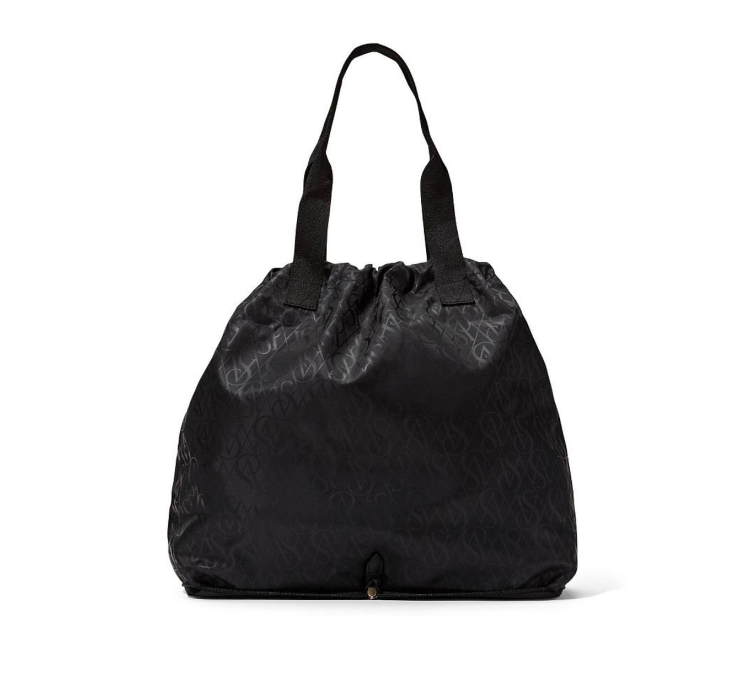 Пляжная сумка Виктория Сикрет Packable Tote Black Logo