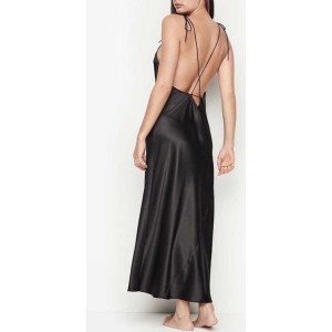 Пеньюар Victoria’s Secret Very Sexy Black Satin Slip dress