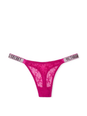 Трусики VS Very Sexy Lace logo with Shine Strap
