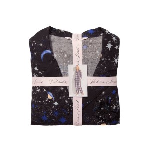 Пижама Victoria’s Secret Flannel Long PJ Set Stars print