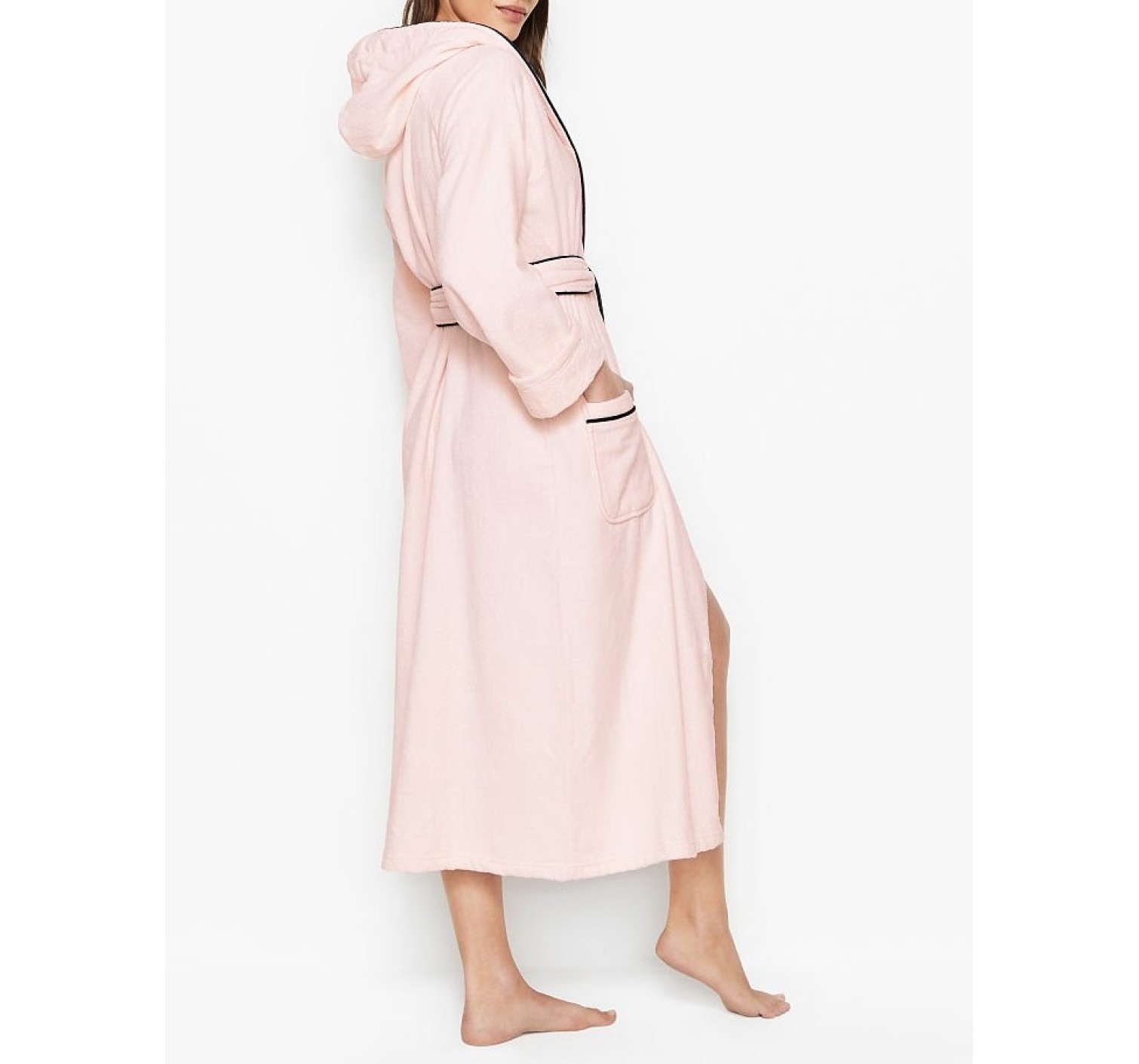 Халат Виктория Сикрет Hooded Long Terry Robe Pinky
