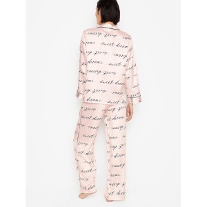 Сатинова піжама VS Satin Long Pj Set Sweet Dreams print