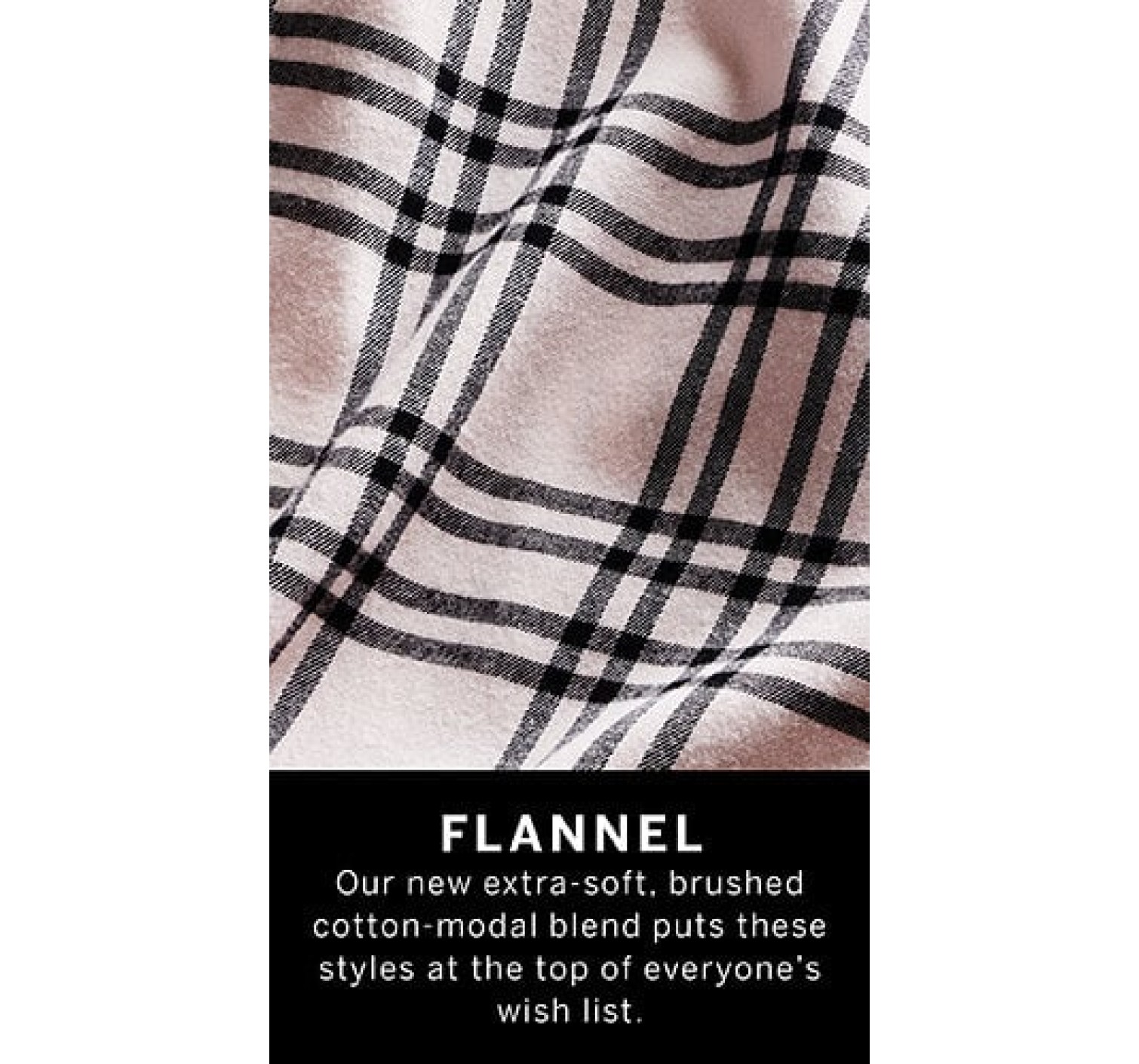 Піжама Victoria's Secret Flannel Long PJ Set plaid print