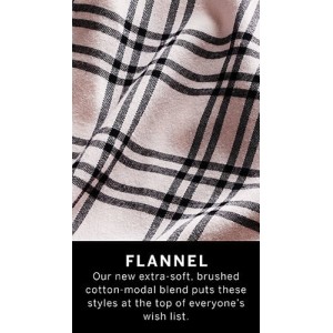 Піжама Victoria's Secret Flannel Long PJ Set plaid print