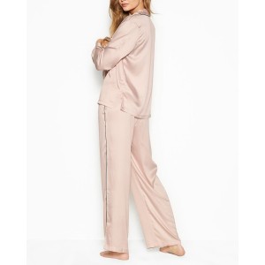 Пижама Victoria’s Secret Satin Long PJ Set Light Pink Fizz