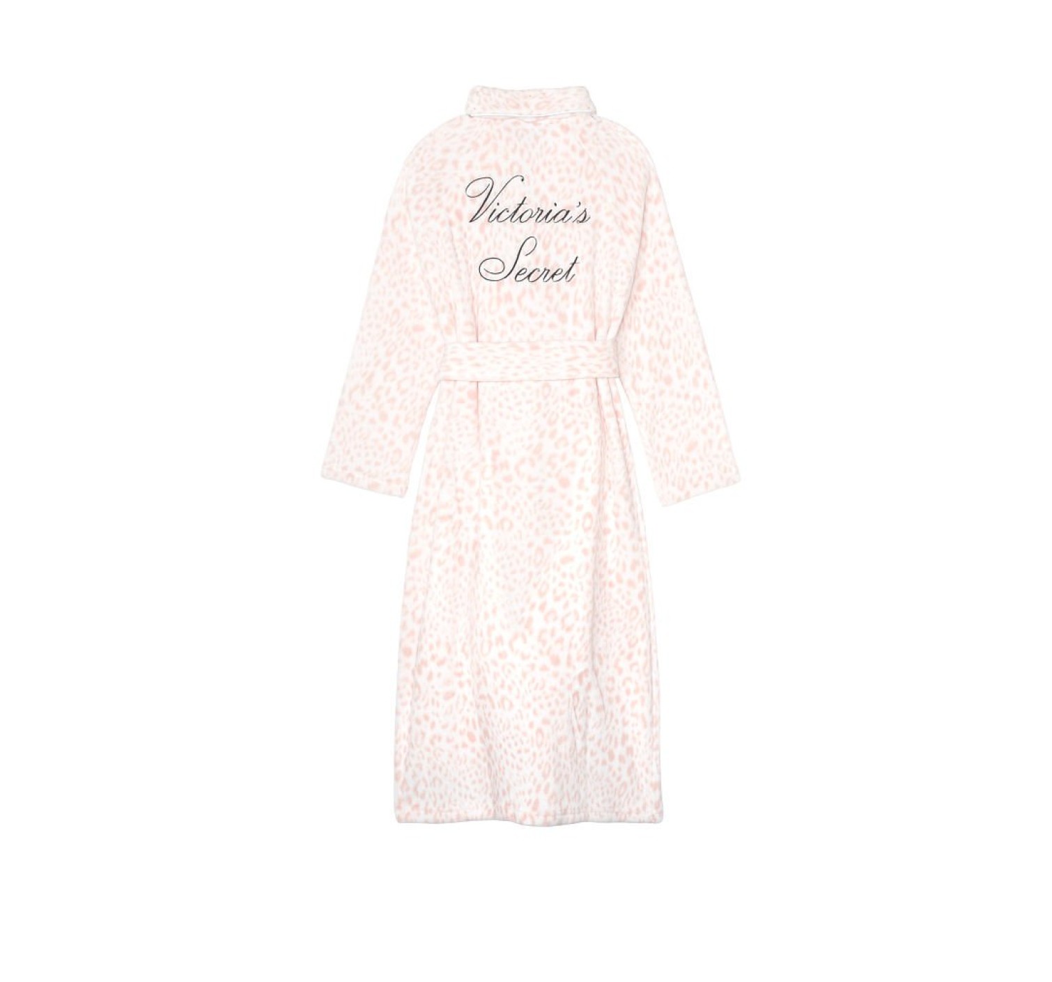 Халат Victoria's Secret Cozy Plush Long Robe Pink Leopard