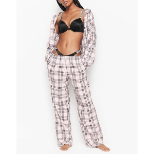 Піжама Victoria's Secret Flannel Long PJ Set plaid print