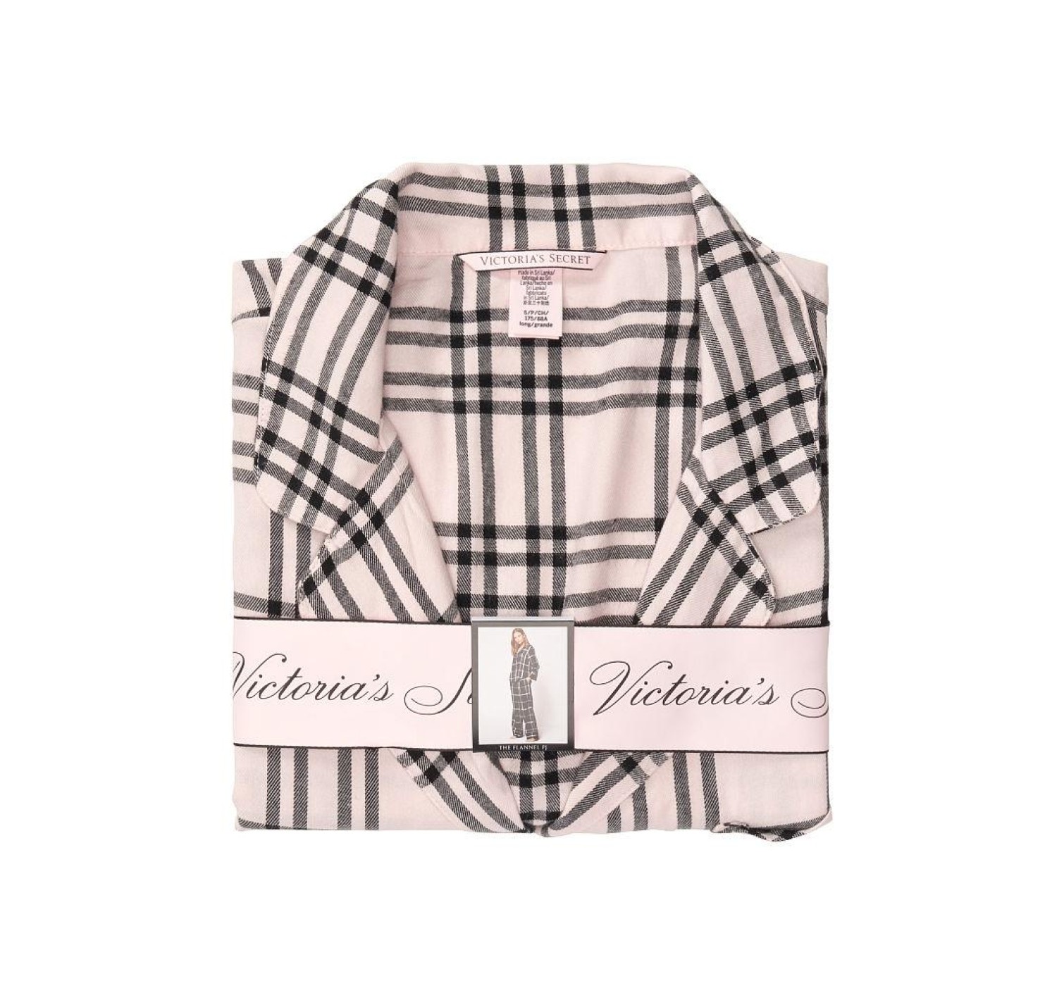 Піжама Victoria's Secret Flannel Long PJ Set plaid print