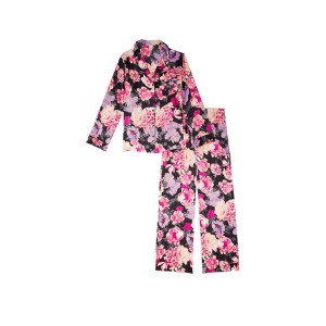 Піжама Victoria's Secret Satin Long PJ Set Floral print