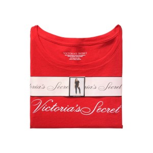 Піжама Victoria's Secret Red Cotton & Flannel Long Lounge PJ Set