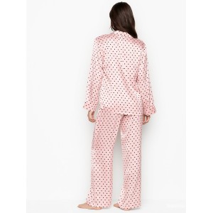 Шовкова піжама Вікторія Сікрет Silk Long PJ Set