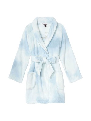 Халат Victoria's Secret Logo Short Cozy Robe Sky Blue
