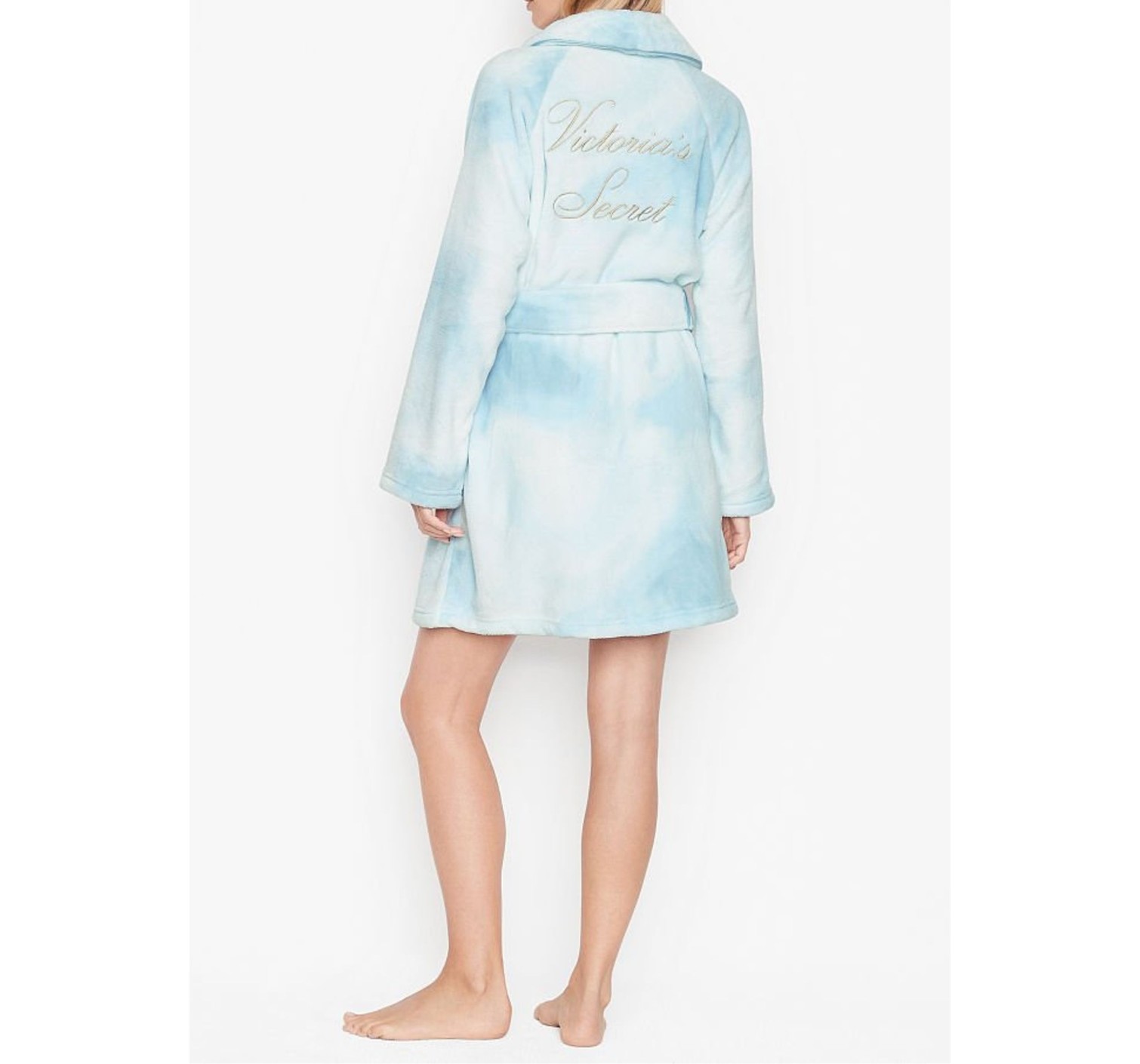 Халат Victoria's Secret Logo Short Cozy Robe Sky Blue