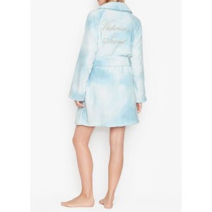 Халат Victoria's Secret Logo Short Cozy Robe Sky Blue