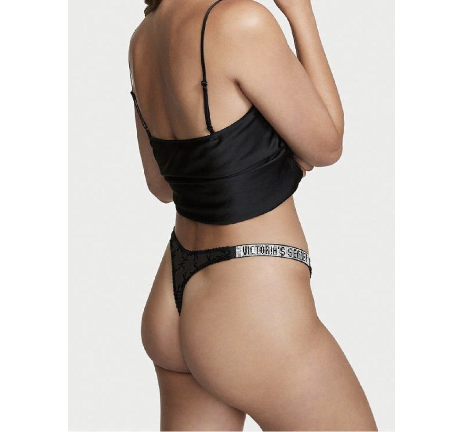 Трусики Victoria’s Secret Very Sexy Lace logo with Shine Strap Thong panty
