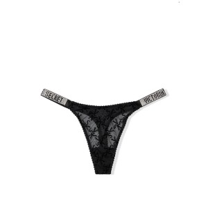 Трусики Victoria’s Secret Very Sexy Lace logo with Shine Strap Thong panty