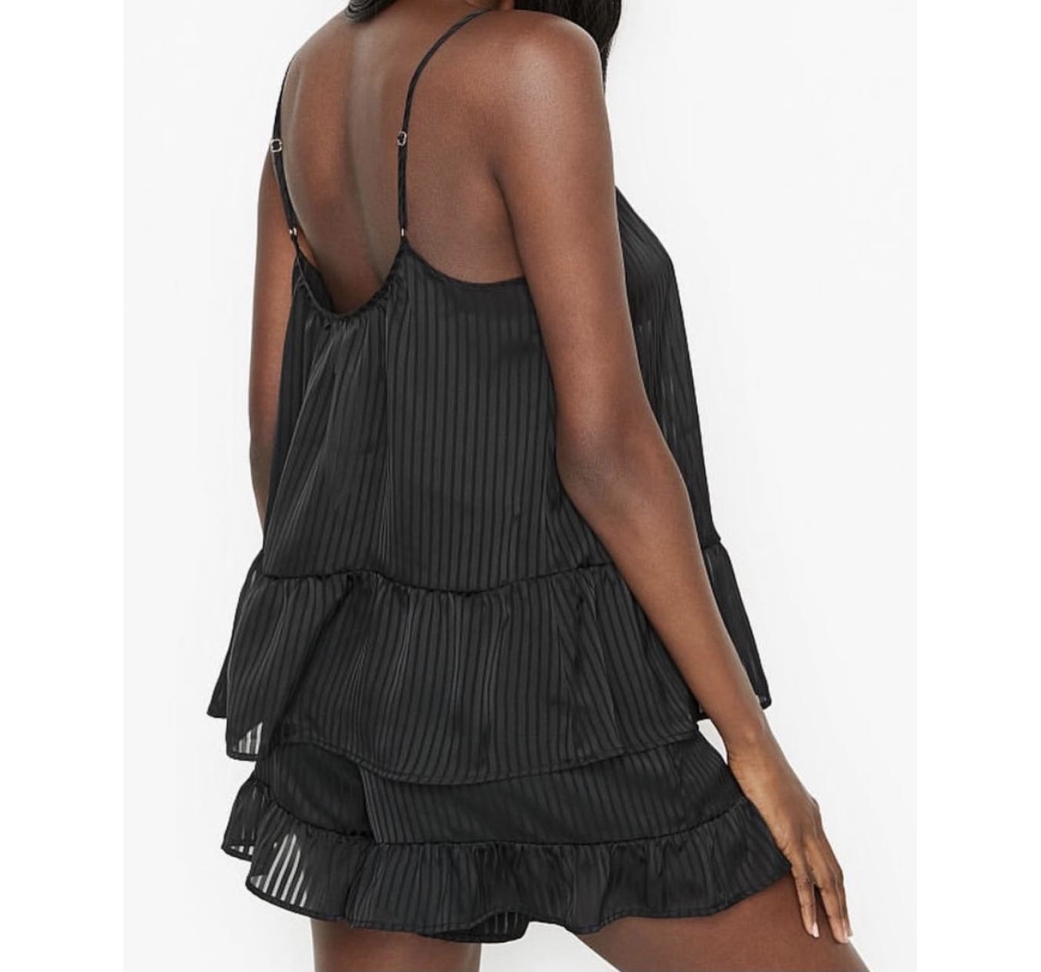 Піжама Victoria's Secret Black Short Cami PJ Set