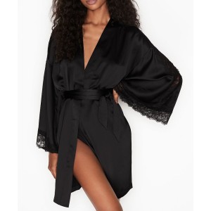 Халат Victoria's Secret Satin Lace Inset Robe