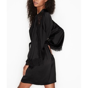 Халат Victoria's Secret Satin Lace Inset Robe