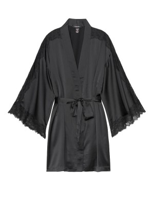 Халат Victoria’s Secret Satin Lace Inset Robe