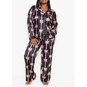 Піжама Victoria's Secret Satin Long PJ Set large bowl