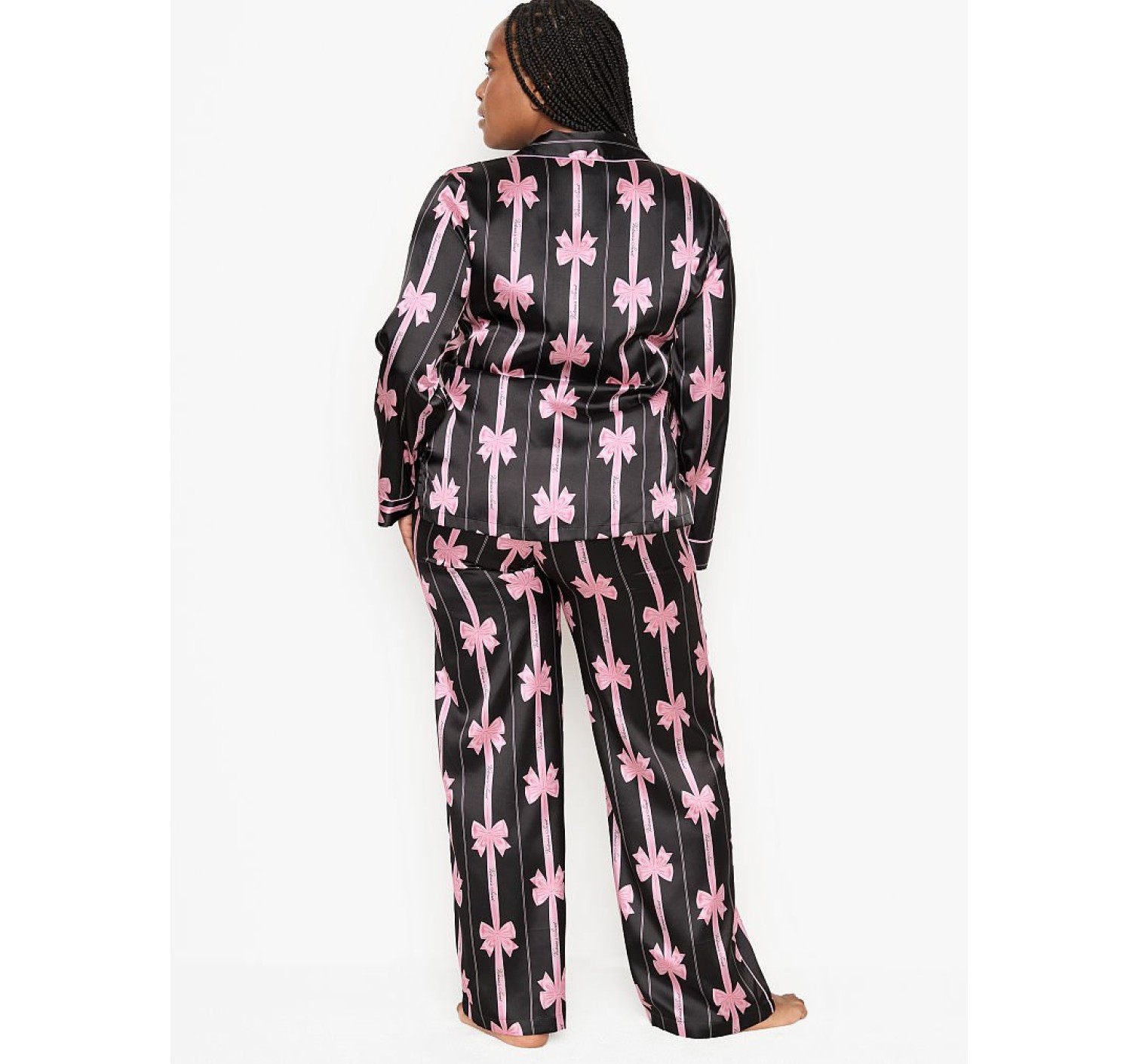 Піжама Victoria's Secret Satin Long PJ Set large bowl