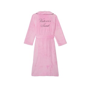 Халат Victoria's Secret Cozy Plush Long Robe Pink Flora