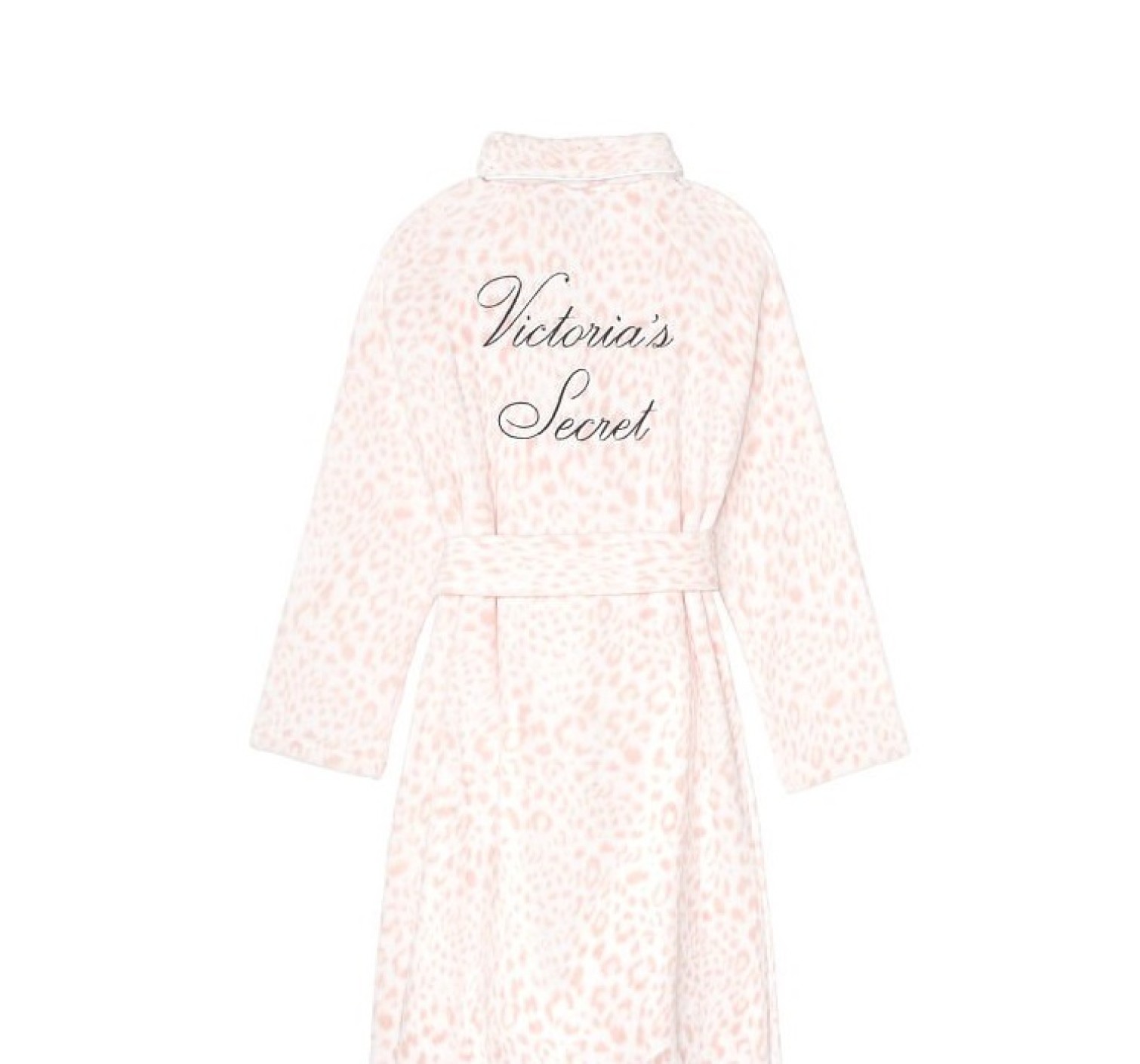 Халат Victoria’s Secret Cozy Plush Short Robe Pink Leopard