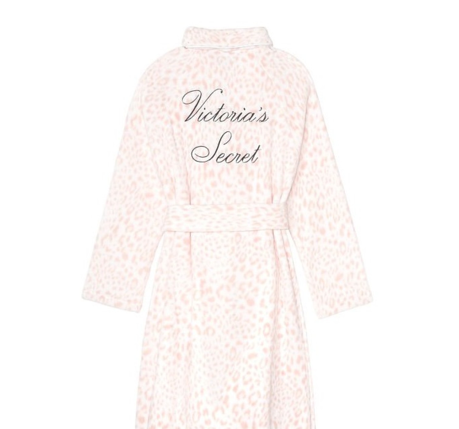 Халат Victoria’s Secret Cozy Plush Short Robe Pink Leopard