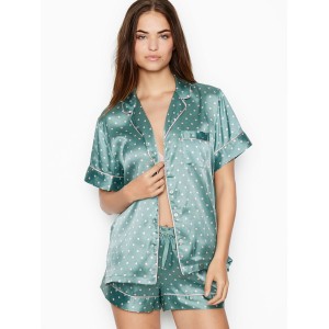Пижама Victoria’s Secret Satin Short PJ Set 