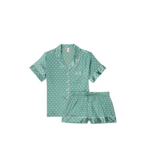 Пижама Victoria’s Secret Satin Short PJ Set 
