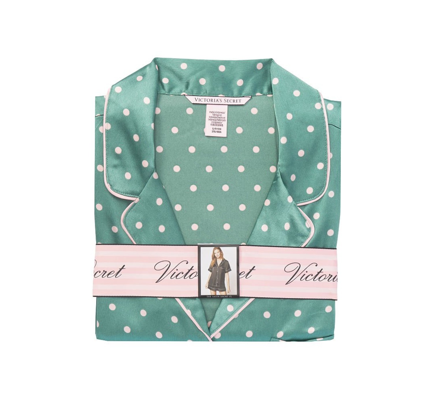 Пижама Victoria’s Secret Satin Short PJ Set 