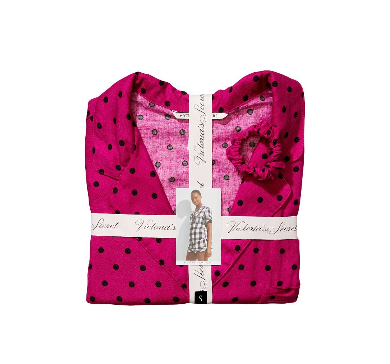 Піжама Victoria's Secret Flannel Short Pj Set Purple Dots
