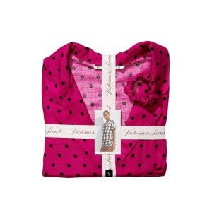 Піжама Victoria's Secret Flannel Short Pj Set Purple Dots