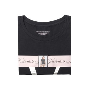 Піжама Victoria's Secret Cotton Short Black Tee-jama