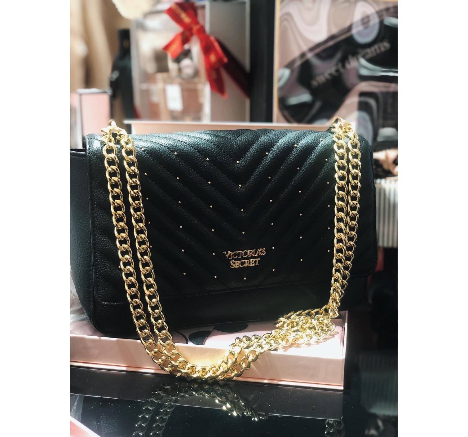 Сумка крос-боді VS Black studded