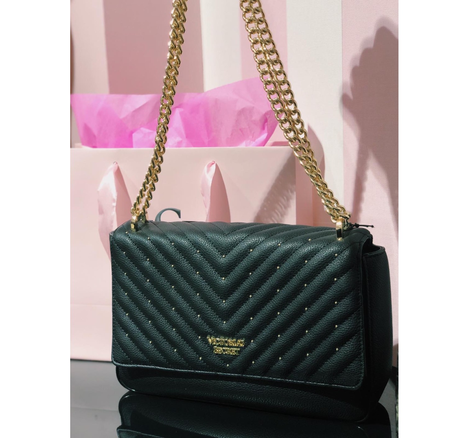 Сумка крос-боді VS Black studded