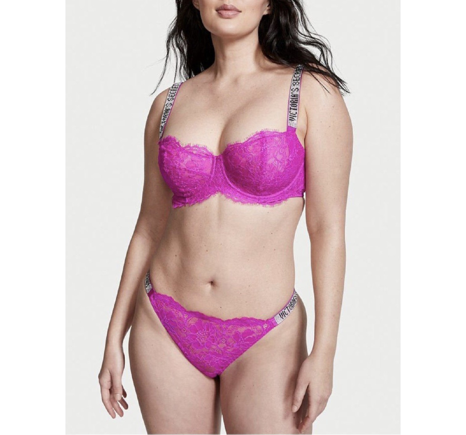 Комплект білизни Wicked Unlined Lace Shine Strap Balconette Bra