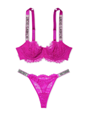 Комплект белья Wicked Unlined Lace Shine Strap Balconette Bra