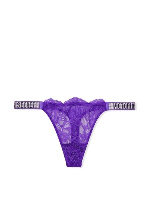 Трусики Bombshell Shine Strap Thong Panty Bright Violet