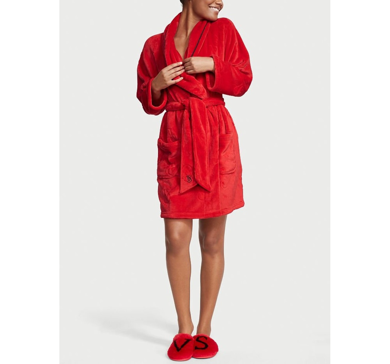 Халат Victoria's Secret Cozy Push Robe Lipstick