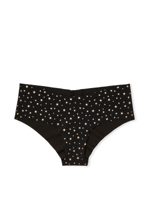 Трусики бесшовные чики Victoria’s Secret No show Cheeky panty Black Twinkle Twinkle