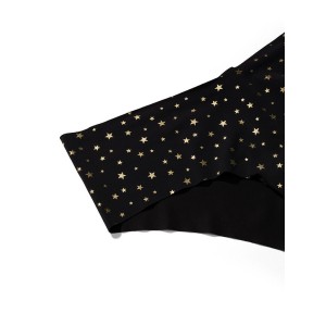 Трусики бесшовные чики Victoria’s Secret No show Cheeky panty Black Twinkle Twinkle
