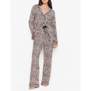 Пижама Victoria’s Secret Modal Long Pj Set Leopard 