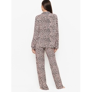 Пижама Victoria’s Secret Modal Long Pj Set Leopard 